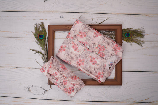 Amazing Hues of White and Pink Pairs Dress Material Suit