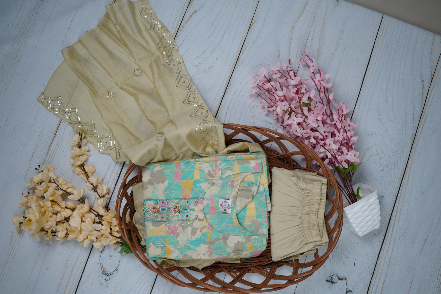 Premium Unstitched Dress Material Suit