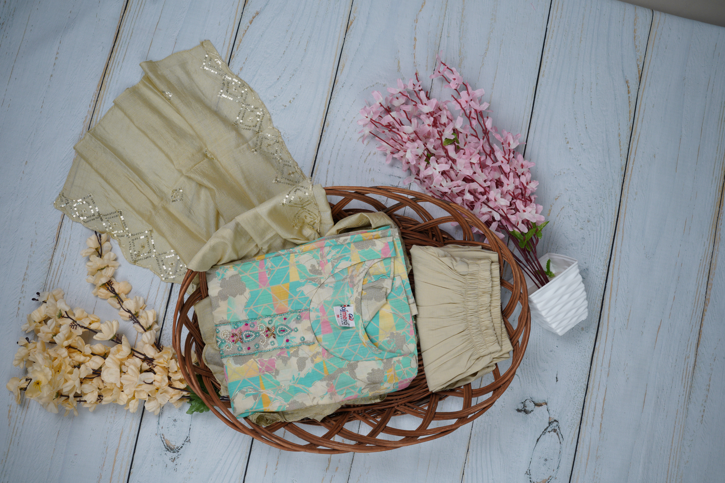 Premium Unstitched Dress Material Suit