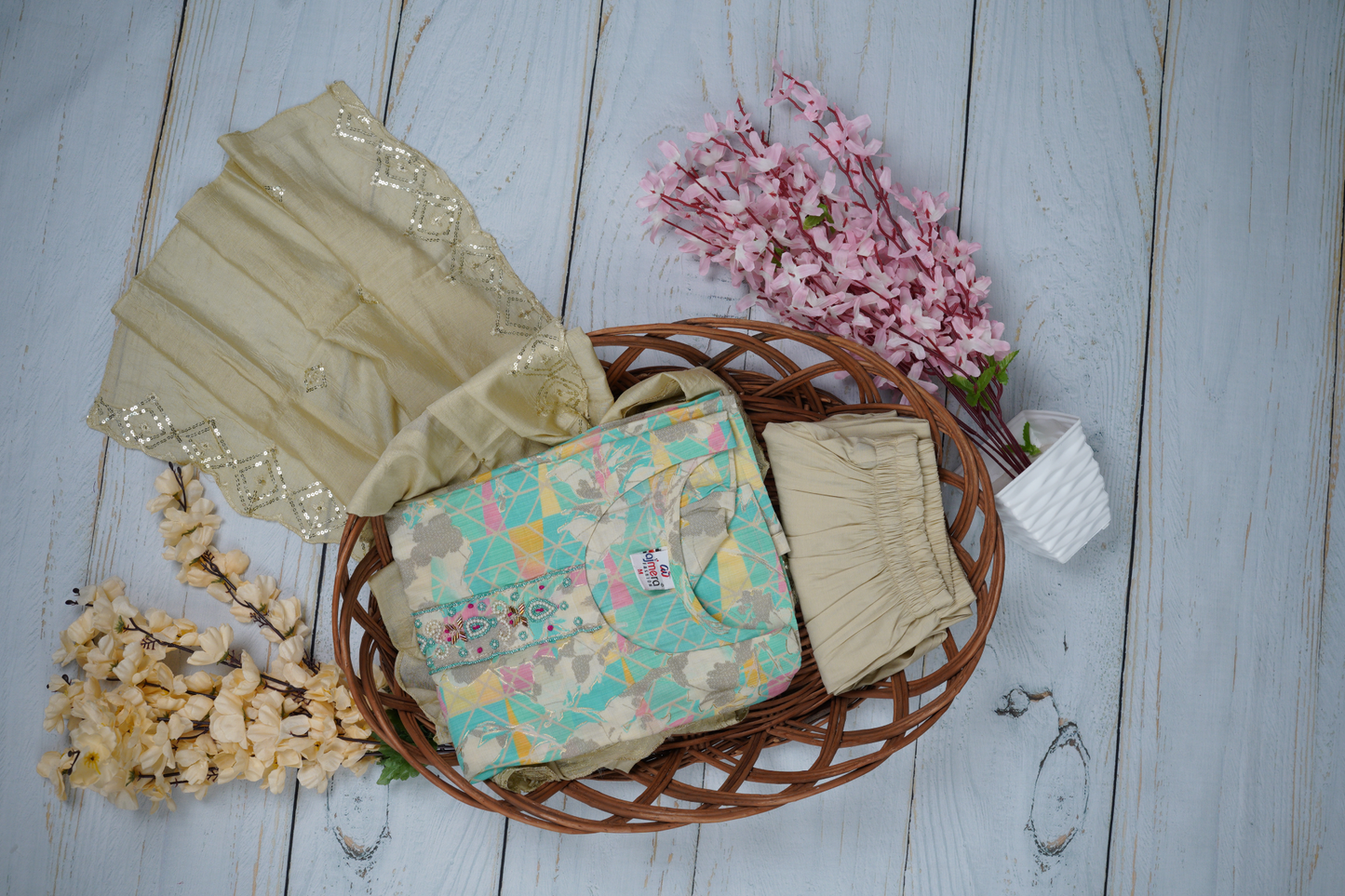 Premium Unstitched Dress Material Suit