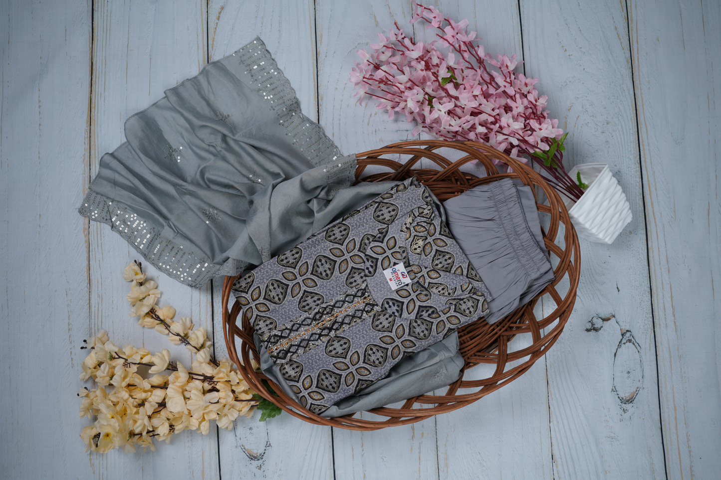 Sophistication and Elegance Unstitched Dress Material Suit