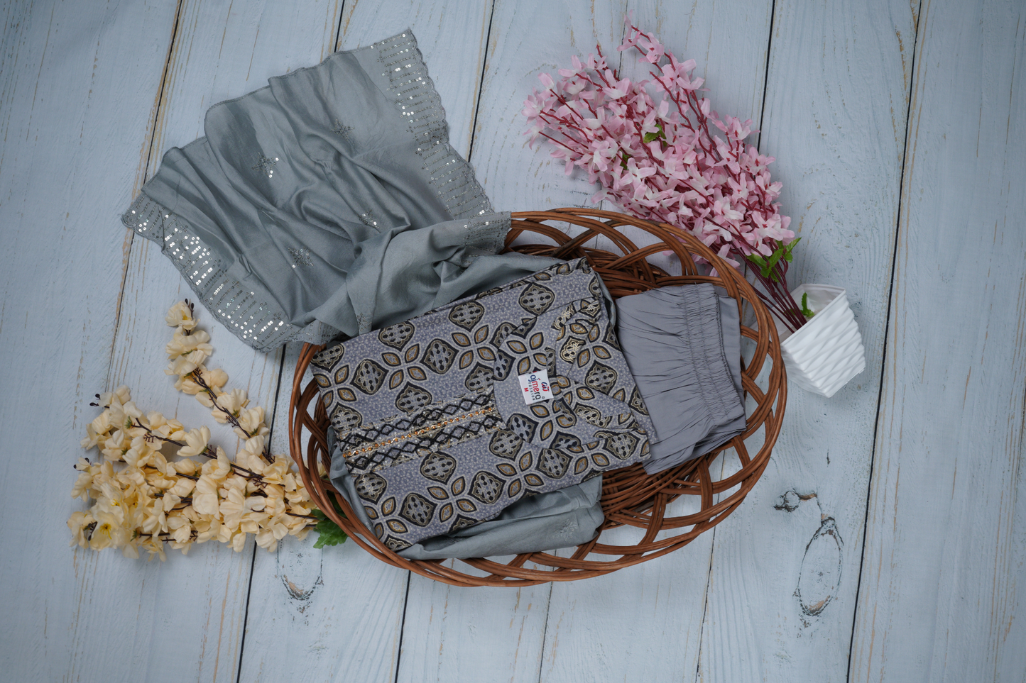 Sophistication and Elegance Unstitched Dress Material Suit