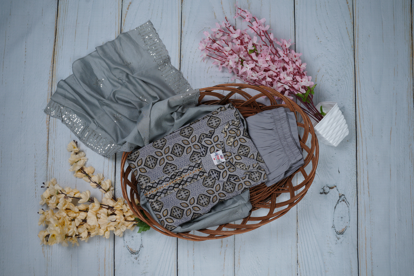 Sophistication and Elegance Unstitched Dress Material Suit