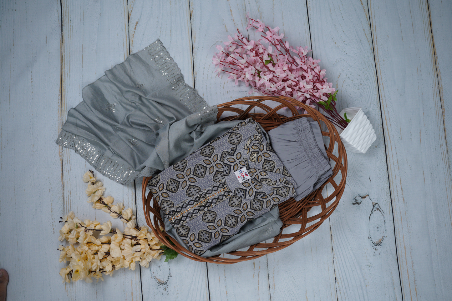 Sophistication and Elegance Unstitched Dress Material Suit