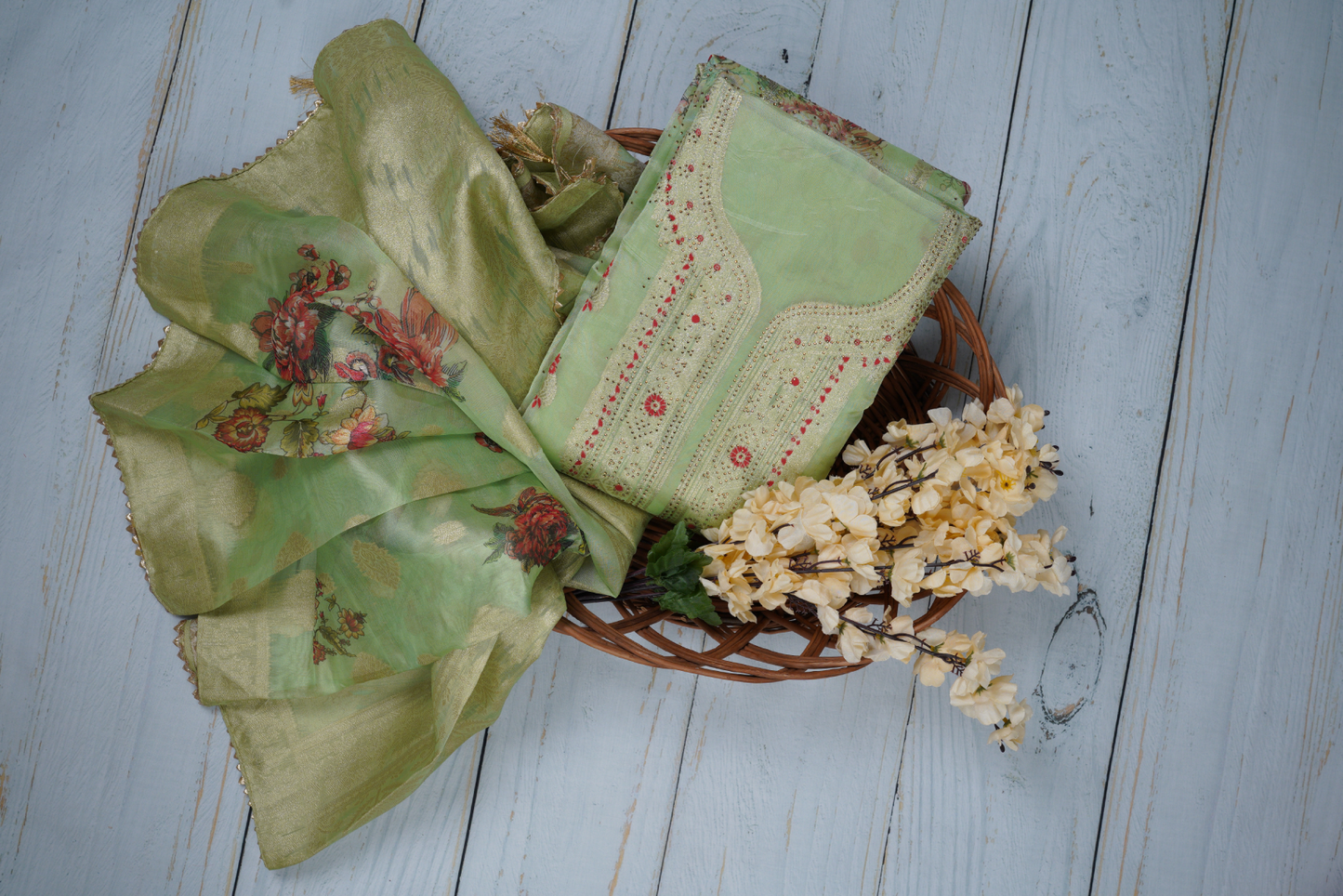 Unstitched Dress Material Suit