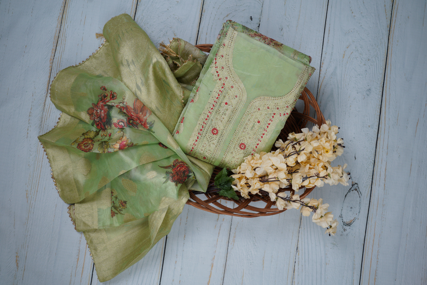 Unstitched Dress Material Suit