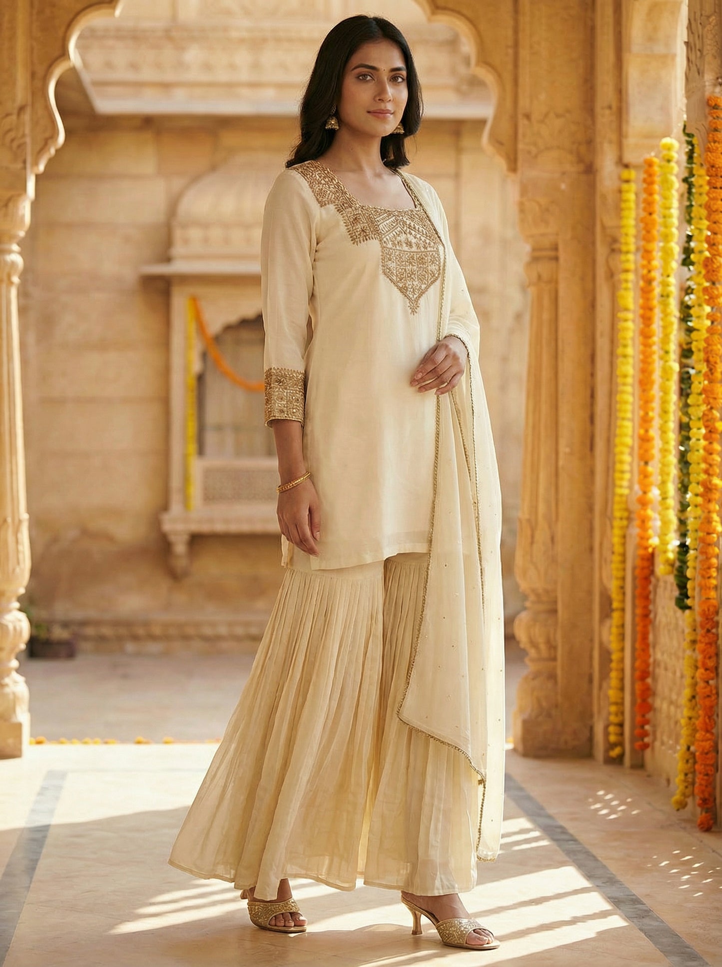 Kurta with Sharara