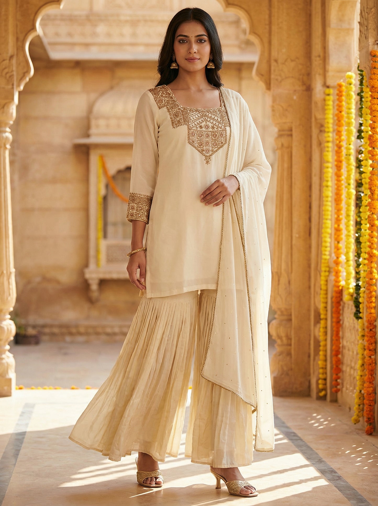 Kurta with Sharara