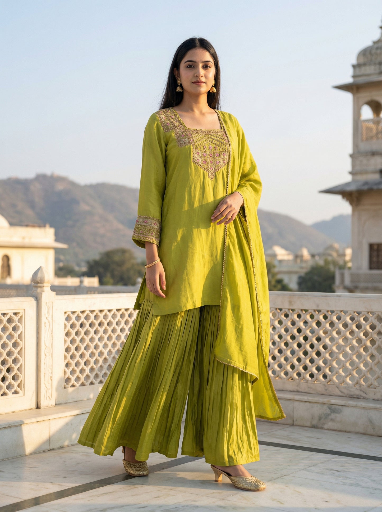 Kurta with Sharara